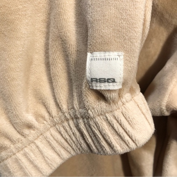 RSQ Cotton velour joggers in sand color two pockets elastic waist and hem S - Picture 9 of 9